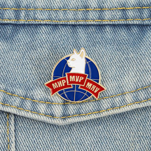 Épingles en émail <span class=keywords><strong>Mir</strong></span> Mur Myau Planet Cats, broches créatives en forme d'étoile de chat, badge de revers, bijoux en gros - Product Image 1