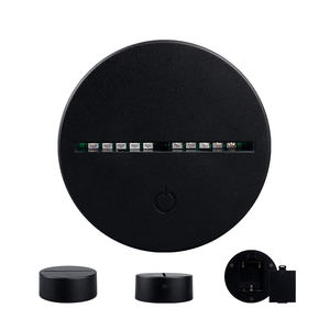 LEDランプベース7色/16色ラウンド3DテーブルアクリルナイトABS 3D - Product Image 5