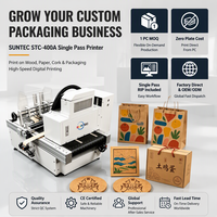 Mesin Cetak Karton Digital Suntec STC-400A Desktop Single Pass Kecepatan Tinggi untuk Tas Kertas Kraft
