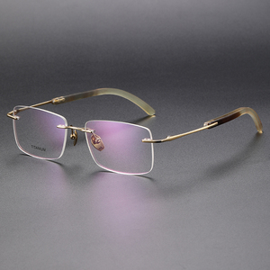 Kacamata Bingkai Optik HS921A029 Tanduk Kerbau Baru Berkualitas Tinggi untuk Pria - Product Image 1