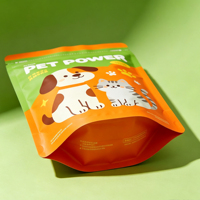 Sachet refermable personnalisé imprimé pour aliments pour animaux de compagnie, pochette à fermeture éclair en plastique pour croquettes pour chiens, emballage de fabricant en gros