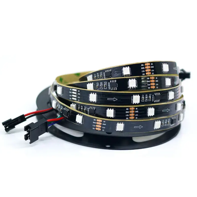 12V TM1914/1934 IC three point one control breakpoint continuation magic color Addressable 5050rgb SMD led strip light