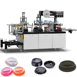 fully automatic multi station plastic lid forming machine for PS coffee cup lid or PET lid or other products