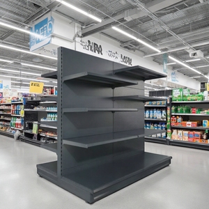 Étagère de <span class=keywords><strong>supermarché</strong></span> métallique robuste avec plaque de pied détachable, 5 étagères, capacité de 80 à 130 kg, style marché <span class=keywords><strong>allemand</strong></span> - Product Image 4