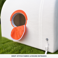 Tente de glamping gonflable DWF pour toutes les saisons, imperméable, portable, pour hébergement en montagne, camping, station balnéaire, location