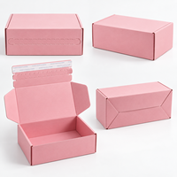 Boîte d'expédition en carton ondulé personnalisée avec bande auto-adhésive, recyclable, pour l'emballage d'expédition de vêtements e-commerce