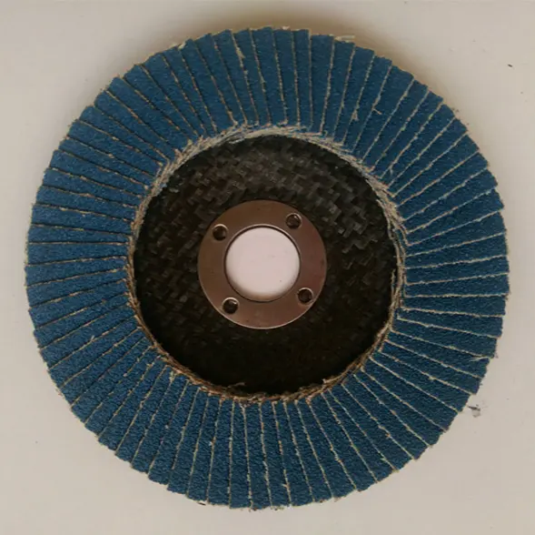 115Mm Diameter 22Mm Gatgrootte Gladde En Heldere Oppervlakte Flap Schijf Met Glasvezel Backer Zirkonia Aluminium Flap Disc