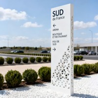 Signalisation de guidage pour centres commerciaux, panneaux directionnels sur pied personnalisés, lampes LED, étanches IP65, publicité multicolore