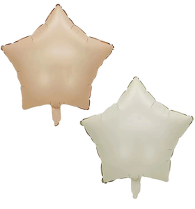 Ballon numérique en feuille d'hélium de 32 pouces, écologique, blanc crème, imprimé sérigraphie, couleur caramel chocolat, numéro, vente en gros - Product Image 4