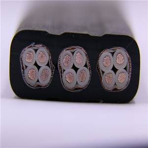 Câble plat standard Rou 6/10KV, norme nationale, sans blindage, pour chariot à ladle, 2,0 kg, garantie 1 an - Product Image 1