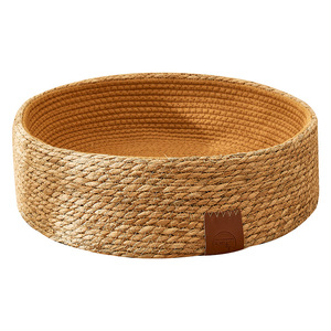 Cat PE rattan woven <b>nest</b>, all-season universal cotton and linen rope dog <b>nest</b>, semi-enclosed cat villa <b>nest</b> wholesale - Product Image 1