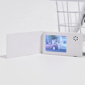 Boîte à bague cadeau pour la Saint-Valentin, brochure vidéo LCD 2,4 pouces, cartes, livre vidéo vierge 128 Mo, carte de vœux pour invités, mariage, <span class=keywords><strong>anniversaire</strong></span> - Product Image 2