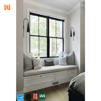 WANJIA Grille Designs Ventanas de aluminio esmaltadas Casa residencial Ascensor Ventanas colgadas individuales Ventanas colgadas dobles