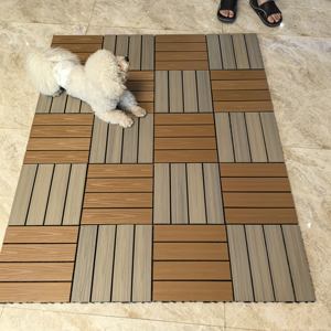 Fonte all'ingrosso all'aperto Splicing balcone auto-pavimentazione terrazza pavimento impermeabile in legno anticorrosivo in plastica - Product Image 4