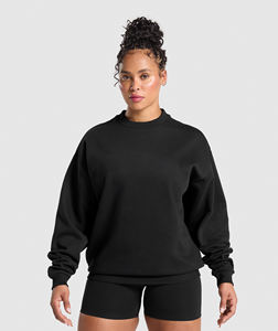 定制标志高品质套头衫奢华运动衫女式运动衫印花连帽衫女孩街装服装运动衫 - Product Image 2