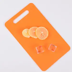 Tabla de plástico para cortar frutas y verduras, tabla Rectangular para cocinar, plástico duradero, fácil de limpiar