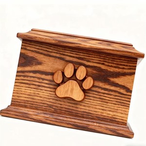 Pet Wooden Cremation <b>Urn</b> Rectangle 28x20x22 Durable For <b>Cat</b> Dog Burial - Product Image 3
