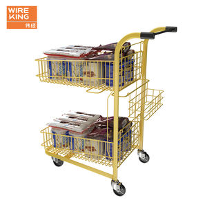 Chariots de supermarché couleur de taille personnalisée chariots de magasinage chariot de supermarché chariot de fourniture d'épicerie - Product Image 2