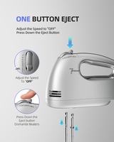 Portable Mélangeur À Main Électrique Ménage En Plastique Triangle Mini Auto Rotation Batteur À Oeufs Fouet
