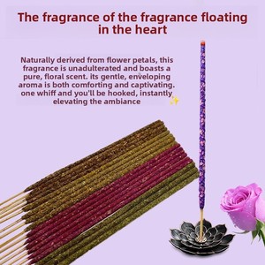 Incienso Natural de Pétalos Aromáticos Hecho a Mano en Argentina, Varillas de Incienso <span class=keywords><strong>con</strong></span> Fragancia de Rosa, Jazmín, Osmanto y Sándalo - Product Image 2