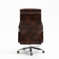 Chaise de bureau ergonomique pivotante et réglable en hauteur, en cuir de luxe, pour PDG, dirigeant, vente en gros