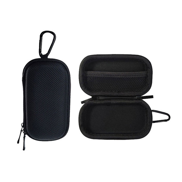 Portable Mini Hard EVA Earphone Storage Case with Carabiner Hook Travel Pouch for Wireless Earbuds Small Audio Accessories