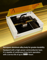Grabador Láser de Diodo de Escritorio T4, Mini Máquina de Grabado Láser para Madera, Metal y Plástico, Router CNC, Módulo Láser de 10W Refrigerado por Aire