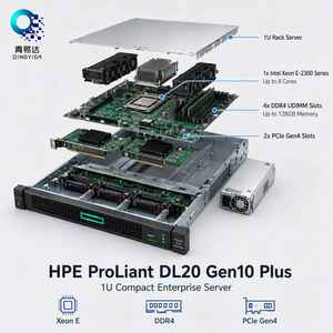 Serveur Rack d'occasion DL20 Gen10 Plus 1U NAS HDD SATA SSD RAID Stockage Réseau Pare-feu de Sécurité Intel <span class=keywords><strong>Xeon</strong></span> E-2378G 2.8GHz - Product Image 1