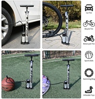 Pompe à pied BAIMEI haute pression en acier pour vélo, manomètre 160 PSI, durable, légère (1,3 kg), écologique, pour pneus Schrader/Presta