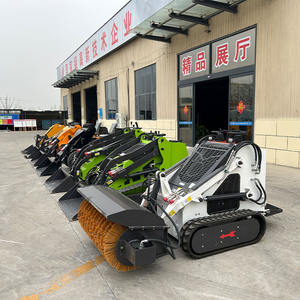 Gratis pengiriman murah Mini Skid Steer Loader Epa/euro 5 bensin Mini Skid steering Charger Crawler mengemudi - Product Image 6