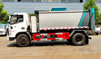 Camion de ramassage des déchets électrique écoénergétique avec réservoir en acier inoxydable hermétique pour l'assainissement municipal