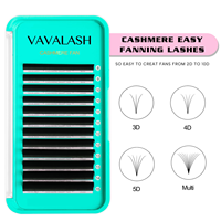 VAVALash Extensions de Cils en Plateaux 0.05 0.07 0.10 0.15 Courbe C/D Volume Individuel pour Extensions de Cils Vente en Gros