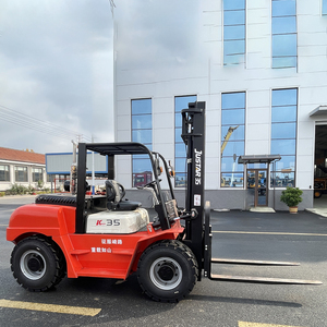 Chariot élévateur tout-terrain 3,5t à quatre roues motrices avec blocage de différentiel pour manutention sur pentes rocheuses et routes non pavées - Product Image 3