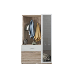 Perchero de lujo Reina Deluxe Chic con perchero blanco Sonomo y organizador de zapatos, incluye espejo - Product Image 5