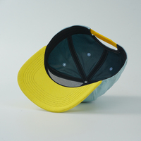 Casquettes Snapback en Suédine à 5 Panneaux avec Logo Brodé 3D Personnalisé à Visière Plate pour Hommes, Chapeau de Sport Hip-Hop Bicolore, Casquette de Baseball, Fabrication OEM