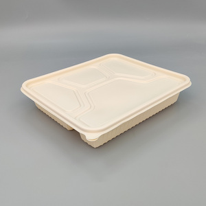 Boîtes à emporter compostables très résistantes, fabriquées à partir d'amidon de maïs naturel, parfaites pour les restaurants - Product Image 2