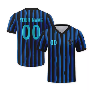 Conjunto de Uniforme de Fútbol Retro para Hombre, Camisetas de Entrenamiento de Poliéster de Manga Corta, Impresión Digital con Nombre del Jugador Automatizado, Venta al Por Mayor - Product Image 4