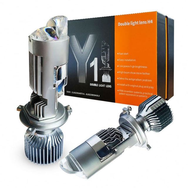 Y1 Y5 Y6 Y7 Y8 Y9 Y10 Led Projector Lens Headlight H4 Led Headlight Bulb With Lens for Auto Lights H4