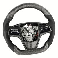 Accessoires intérieurs de voiture, volant en fibre de carbone forgée LED, adapté aux Cadillac ATS CTS ATS-V CTS-V