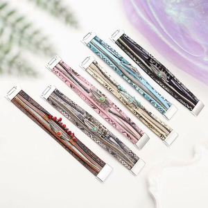 Pulsera de Cuero con Acabado Liso, Regalo para Mujer, Envío Directo, Acero Fundido al Vacío - Product Image 3
