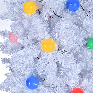 Lápiz flaco blanco Árbol <span class=keywords><strong>de</strong></span> <span class=keywords><strong>Navidad</strong></span> fino <span class=keywords><strong>Delgado</strong></span> artificial con luces LED coloridas Adornos <span class=keywords><strong>de</strong></span> luz <span class=keywords><strong>de</strong></span> bola <span class=keywords><strong>de</strong></span> cadena - Product Image 3