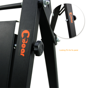 Soporte de TV Móvil con Ruedas LCD-12-6B, Ajustable, Metálico, en Forma de A, con Capacidad de 40 kg, para Señalización Digital y Pantallas Publicitarias - Product Image 6