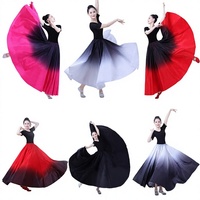 Robe de danse flamenco pour femmes, jupe tutu 360 540 720 degrés, costume de scène