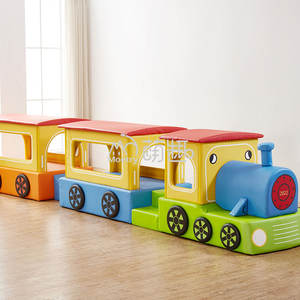 Moetry Tomas Aire de jeux intérieure sur le thème du train pour bébés et tout-petits de 2 à 6 ans, salle de sport sensorielle multifonctionnelle en bois léger - Product Image 1