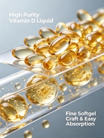 Capsules de vitamine D de qualité supérieure pour soutenir le système immunitaire et favoriser la santé des os et des muscles, fabrication GMP, vente en gros OEM
