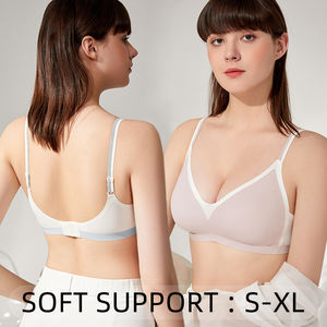 בלעדי מלא כוס <span class=keywords><strong>34D</strong></span> חזייה חלקה לנשים הלבשה תחתונה חזיית U צורת חזרה W תמיכה teen לדחוף עד wirefree נוחות שינה חזייה - Product Image 2