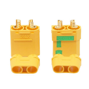 Connecteur femelle Amass XT90S-F avec résistance anti-étincelles, fiche banane haute intensité 30-60A avec gaine en silicone - Product Image 5