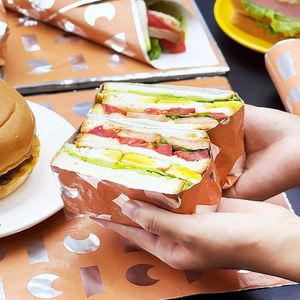 Papier d'aluminium souple de qualité alimentaire OEM pour l'emballage alimentaire, papier d'emballage pour hamburgers en nid d'abeille, enduit et imprimé pour l'emballage alimentaire - Product Image 6