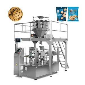 High-Speed Roterende Automatische Voorgemaakte Zakje Stand-Up Zak Koekjes Verpakkingsmachine Met Precisie Verpakkingsmogelijkheden