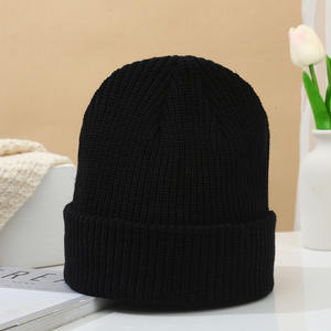 Automne <span class=keywords><strong>hiver</strong></span> unisexe tricoté chapeau acrylique <span class=keywords><strong>Melon</strong></span> peau Simple pull chaud commun étudiant <span class=keywords><strong>d</strong></span>écontracté en gros - Product Image 6